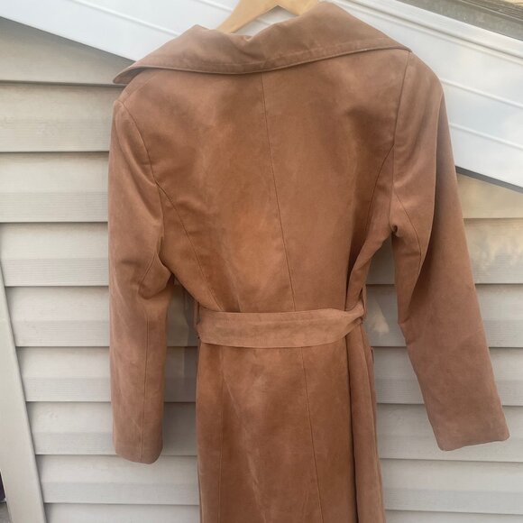H&M Women's Faux Suede Trenchcoat - Like New! - Picture 3 of 5